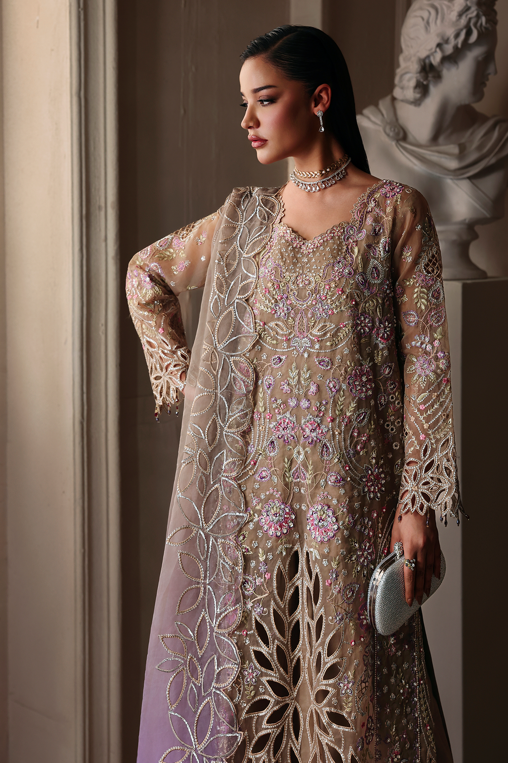 Vesper Raj Bari Sage Luxury Formals 4Pc
