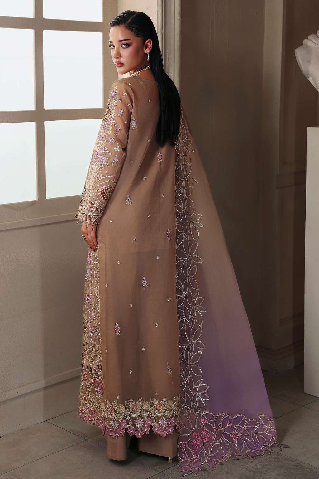 Vesper Raj Bari Sage Luxury Formals 4Pc