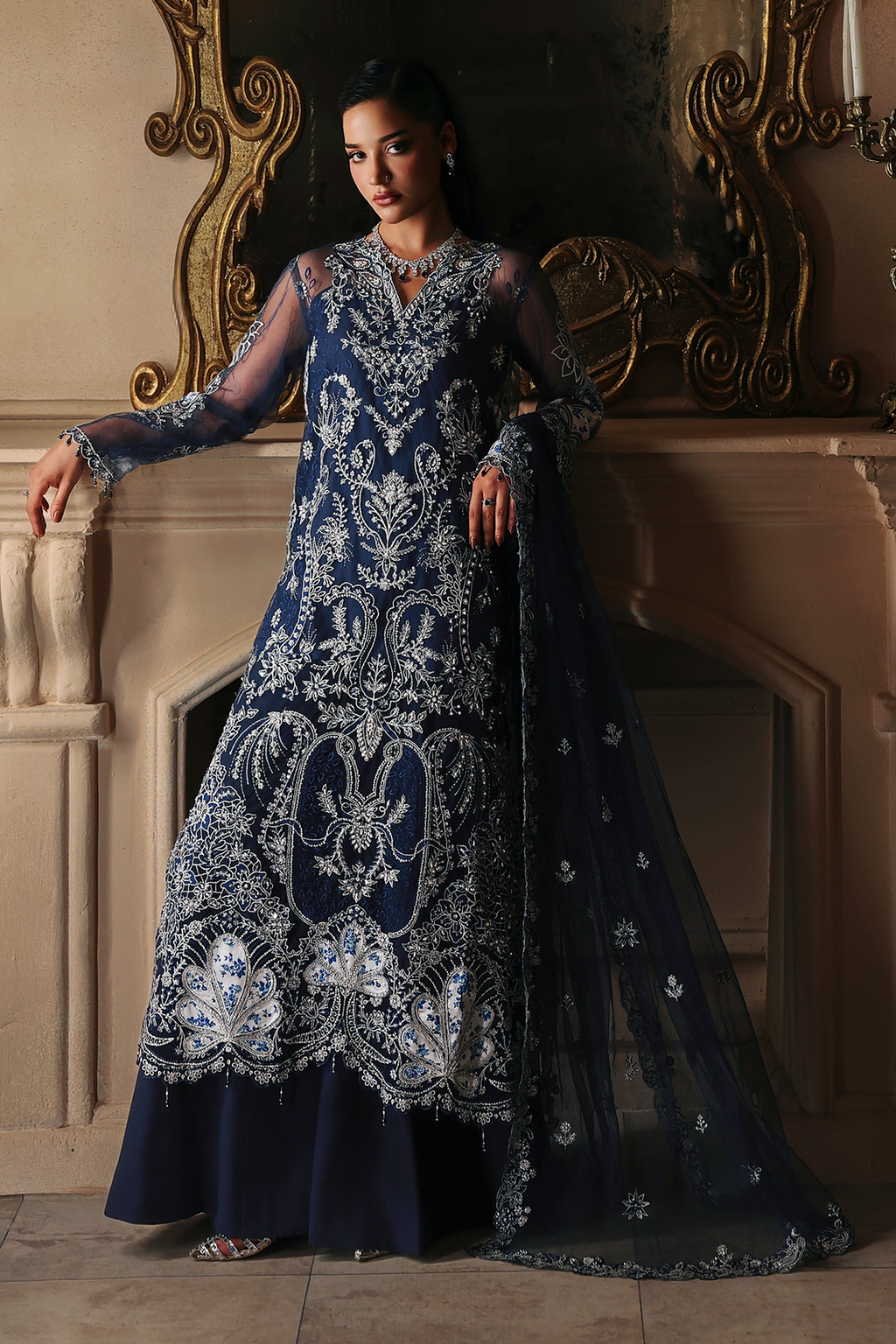 Serena Raj Bari Sage Luxury Formals 4Pc