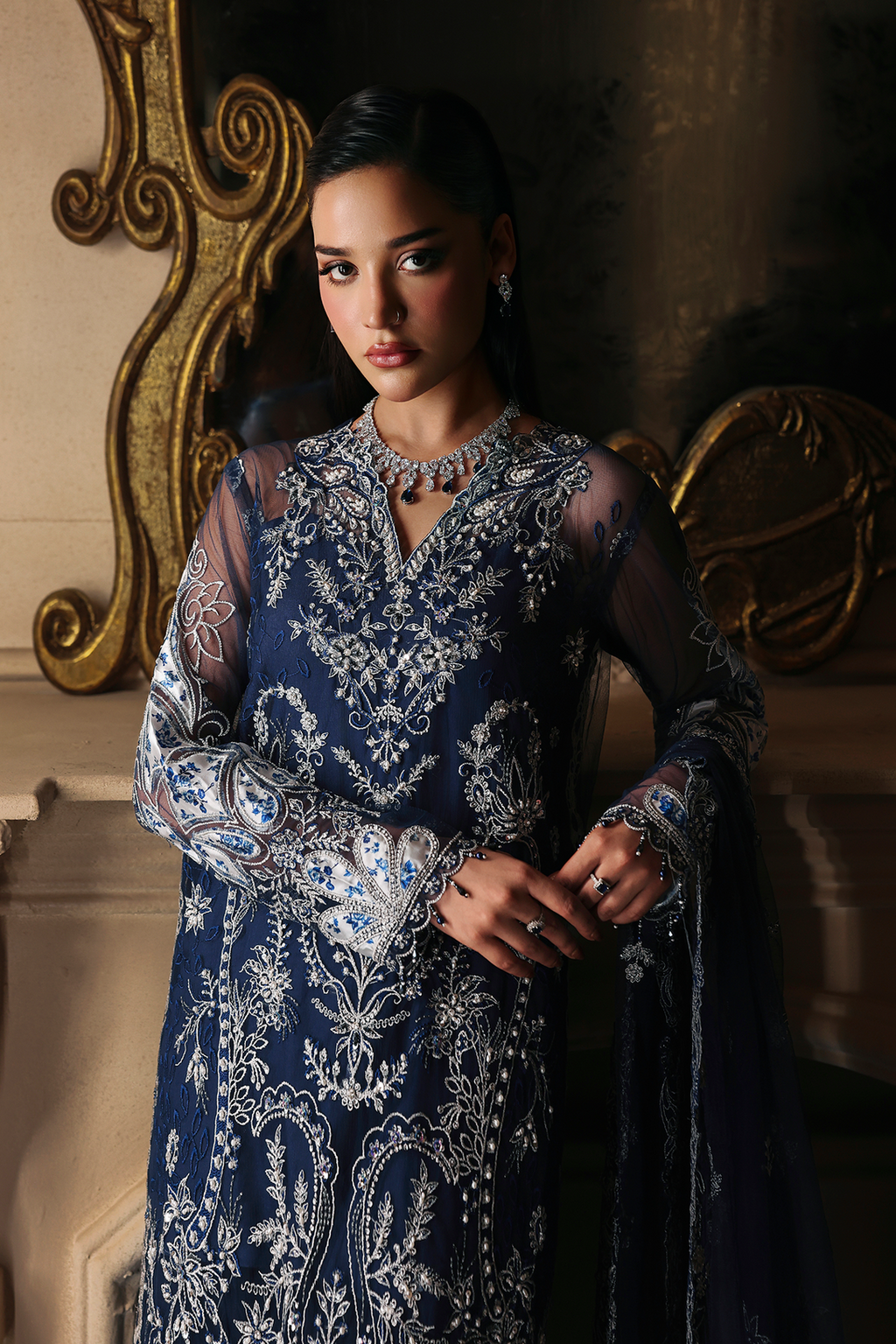 Serena Raj Bari Sage Luxury Formals 4Pc