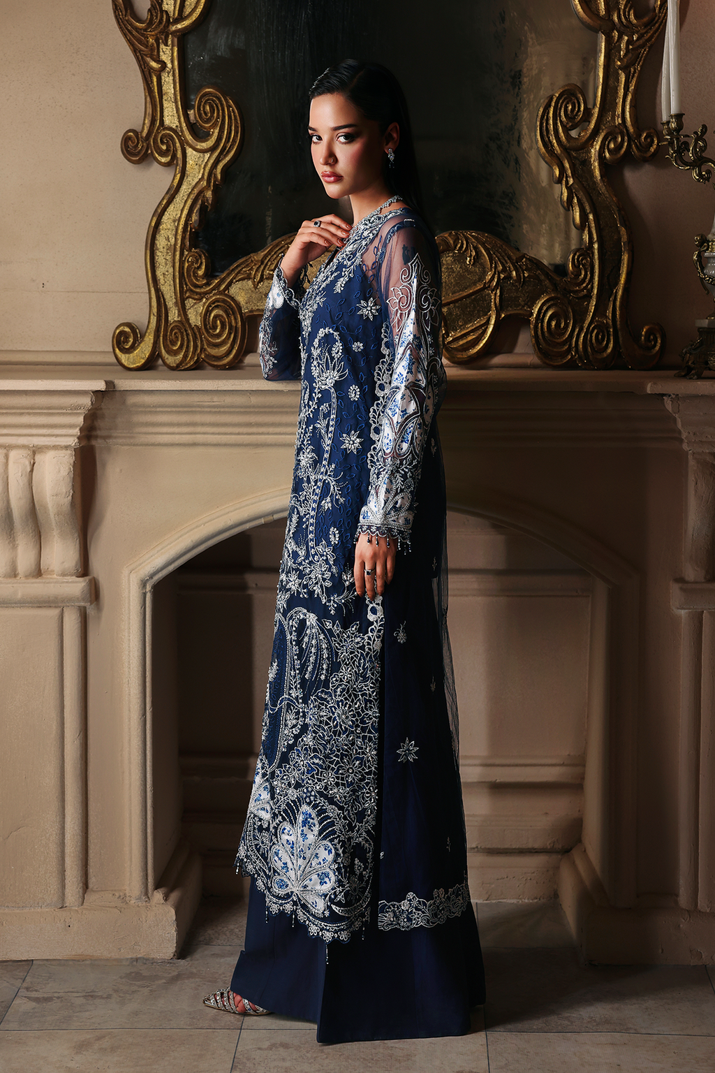 Serena Raj Bari Sage Luxury Formals 4Pc