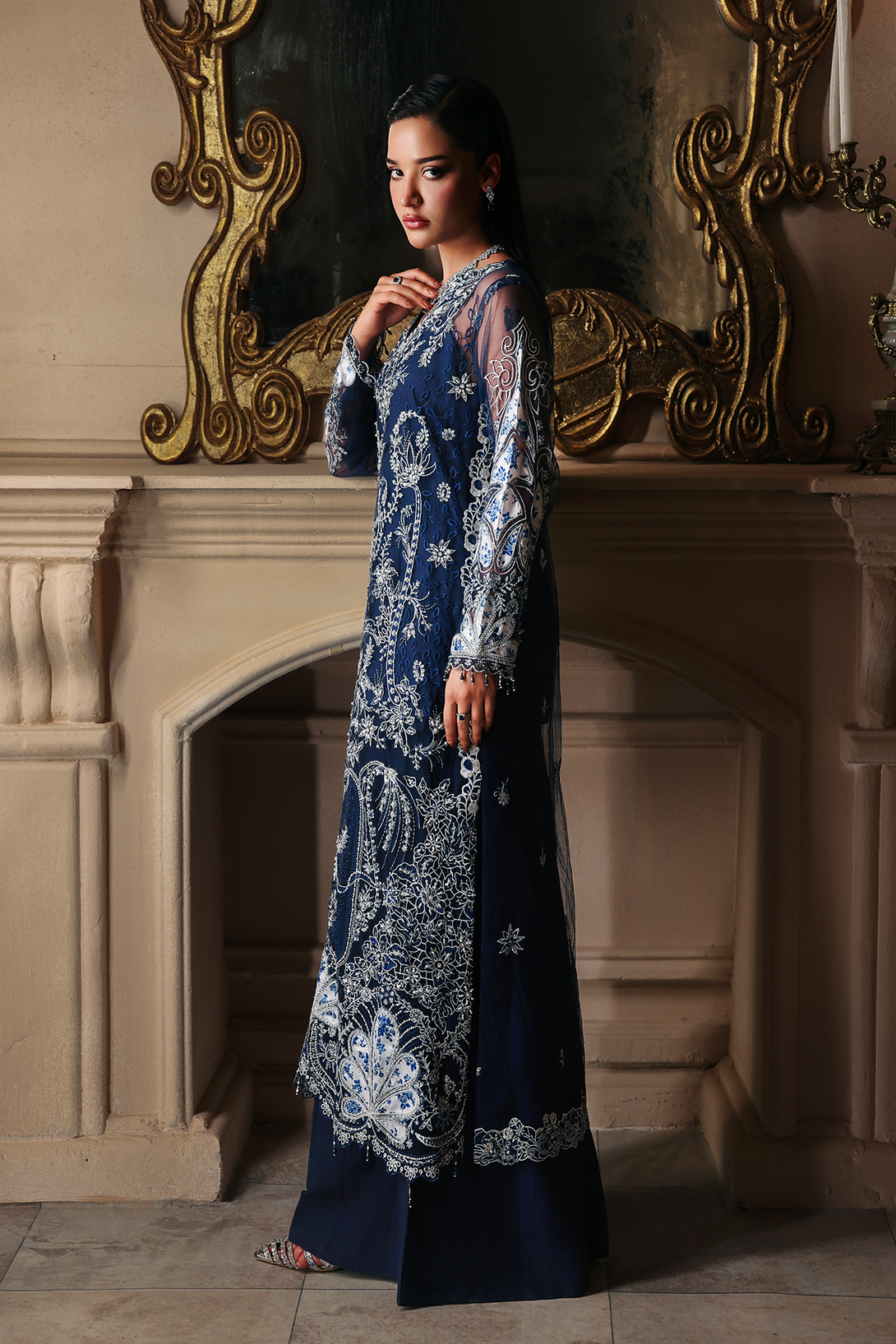 Serena Raj Bari Sage Luxury Formals 4Pc