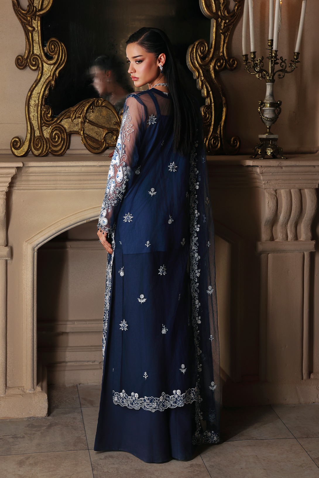 Serena Raj Bari Sage Luxury Formals 4Pc