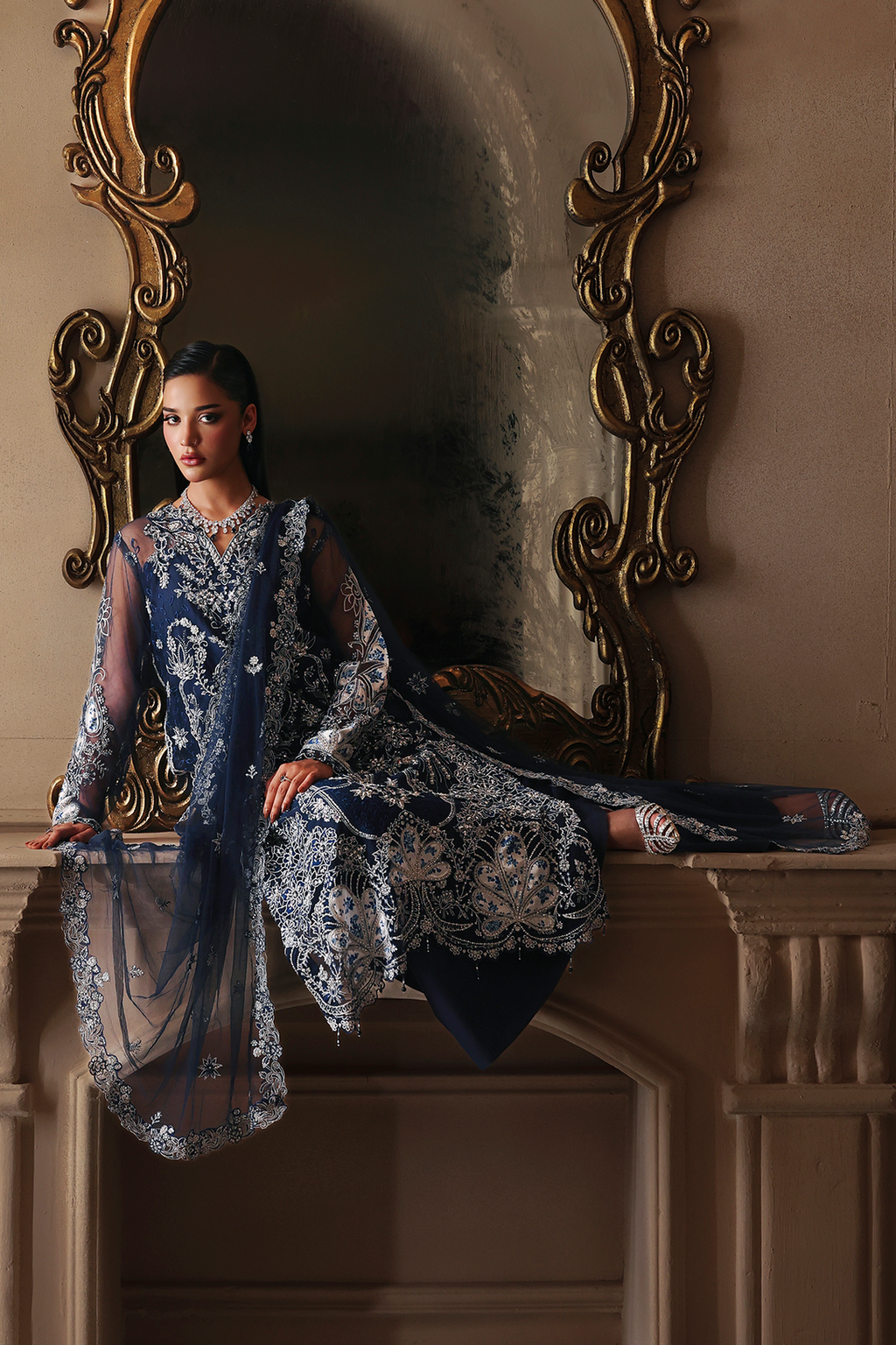 Serena Raj Bari Sage Luxury Formals 4Pc