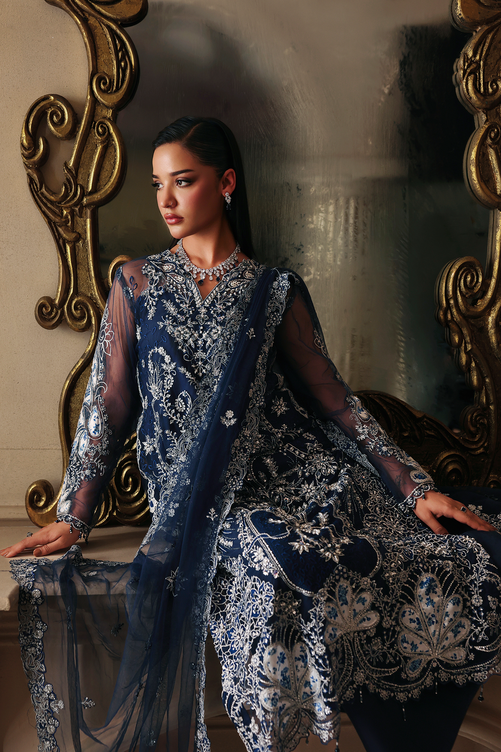 Serena Raj Bari Sage Luxury Formals 4Pc