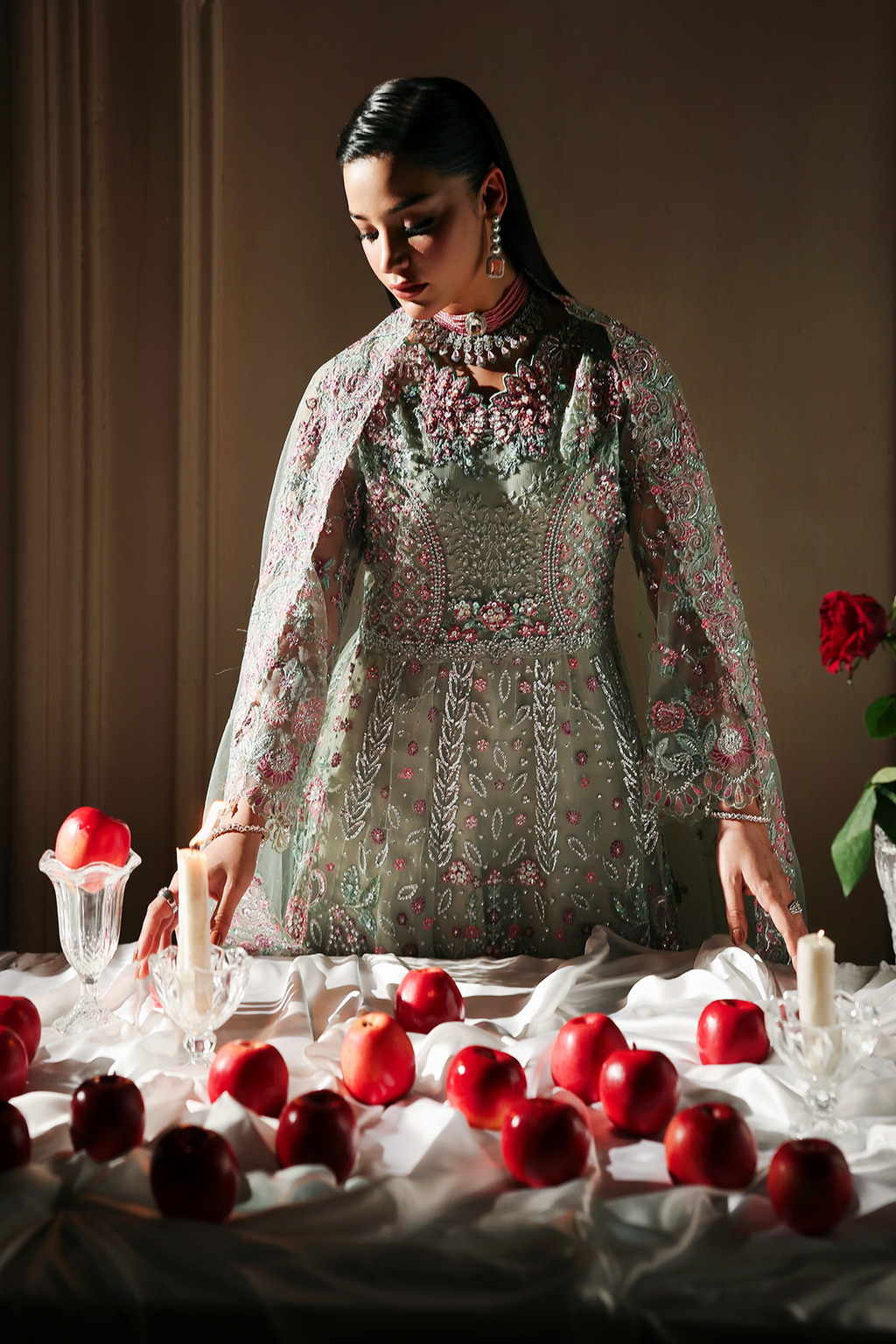 Shizelle Raj Bari Sage Luxury Formals 4Pc