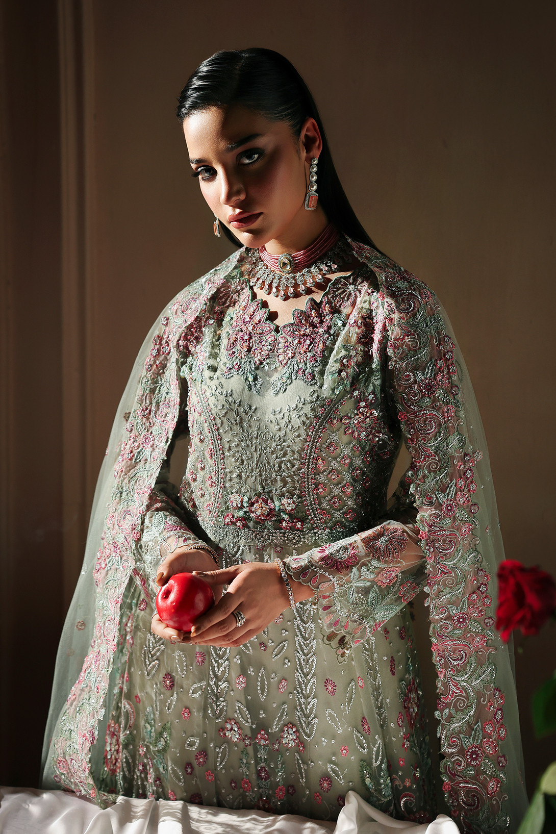 Shizelle Raj Bari Sage Luxury Formals 4Pc