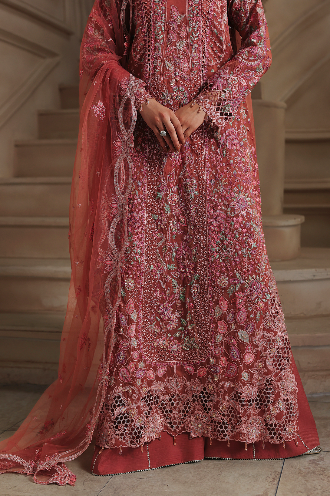 Amely Raj Bari Sage Luxury Formals 4Pc