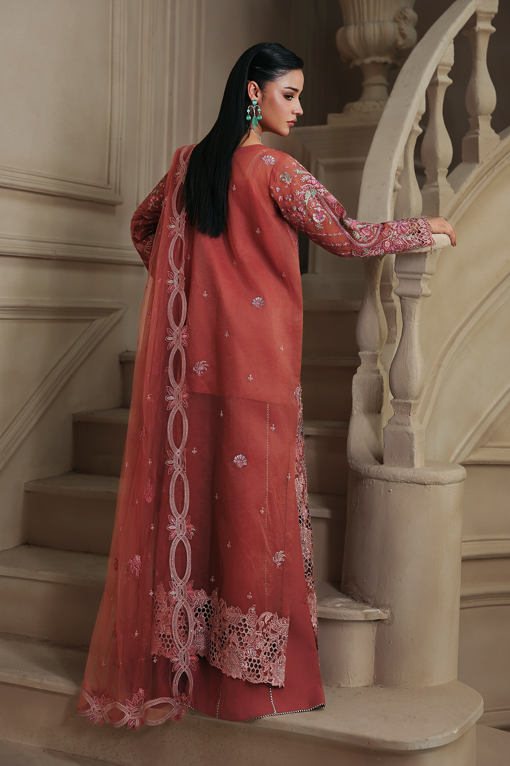 Amely Raj Bari Sage Luxury Formals 4Pc