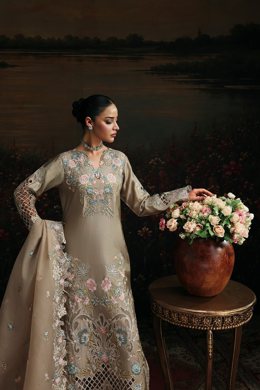 Isla Raj Bari Sage Luxury Formals 4Pc