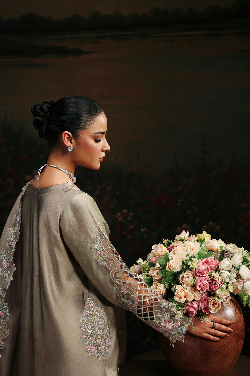 Isla Raj Bari Sage Luxury Formals 4Pc