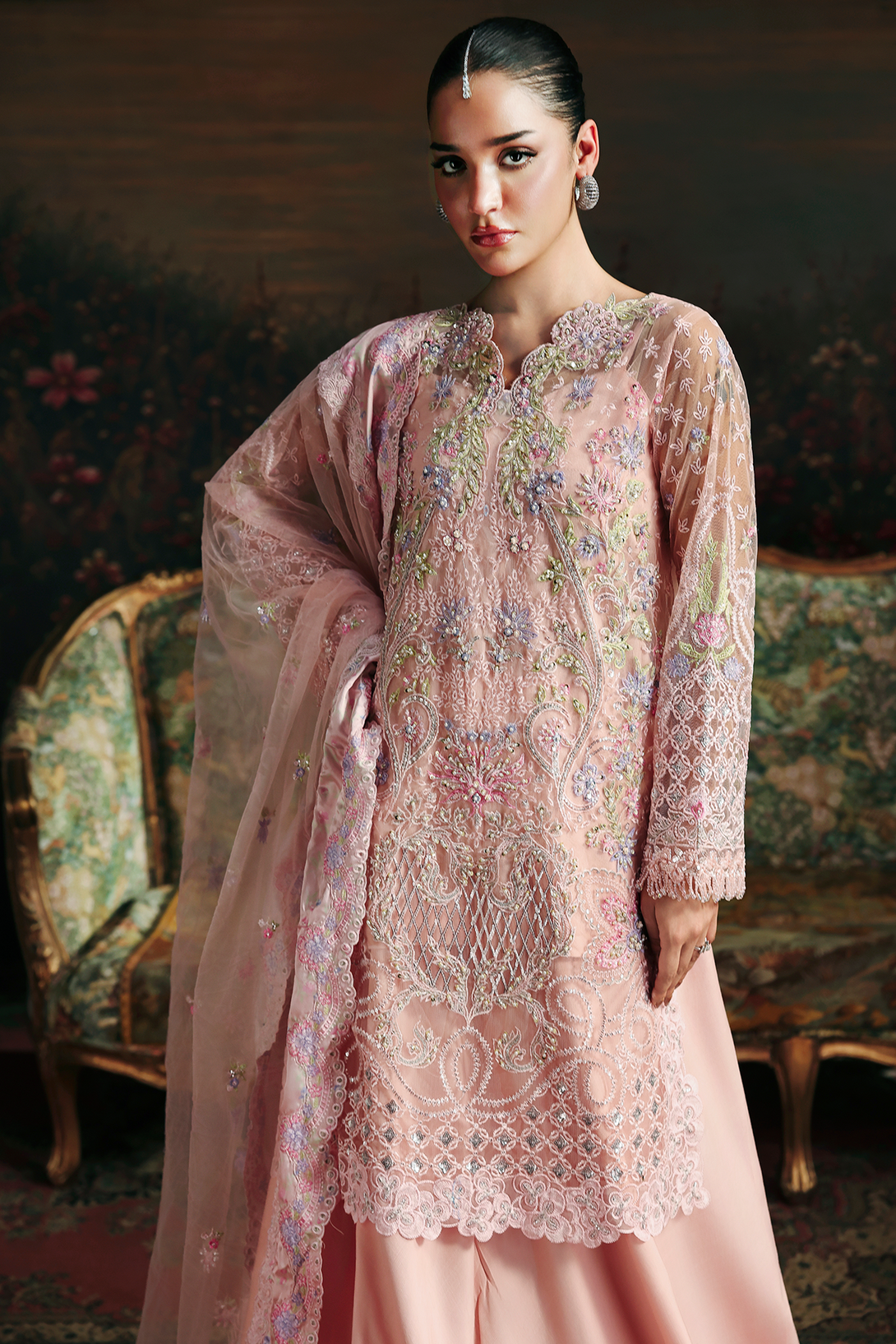Eyzel Raj Bari Sage Luxury Formals 4Pc