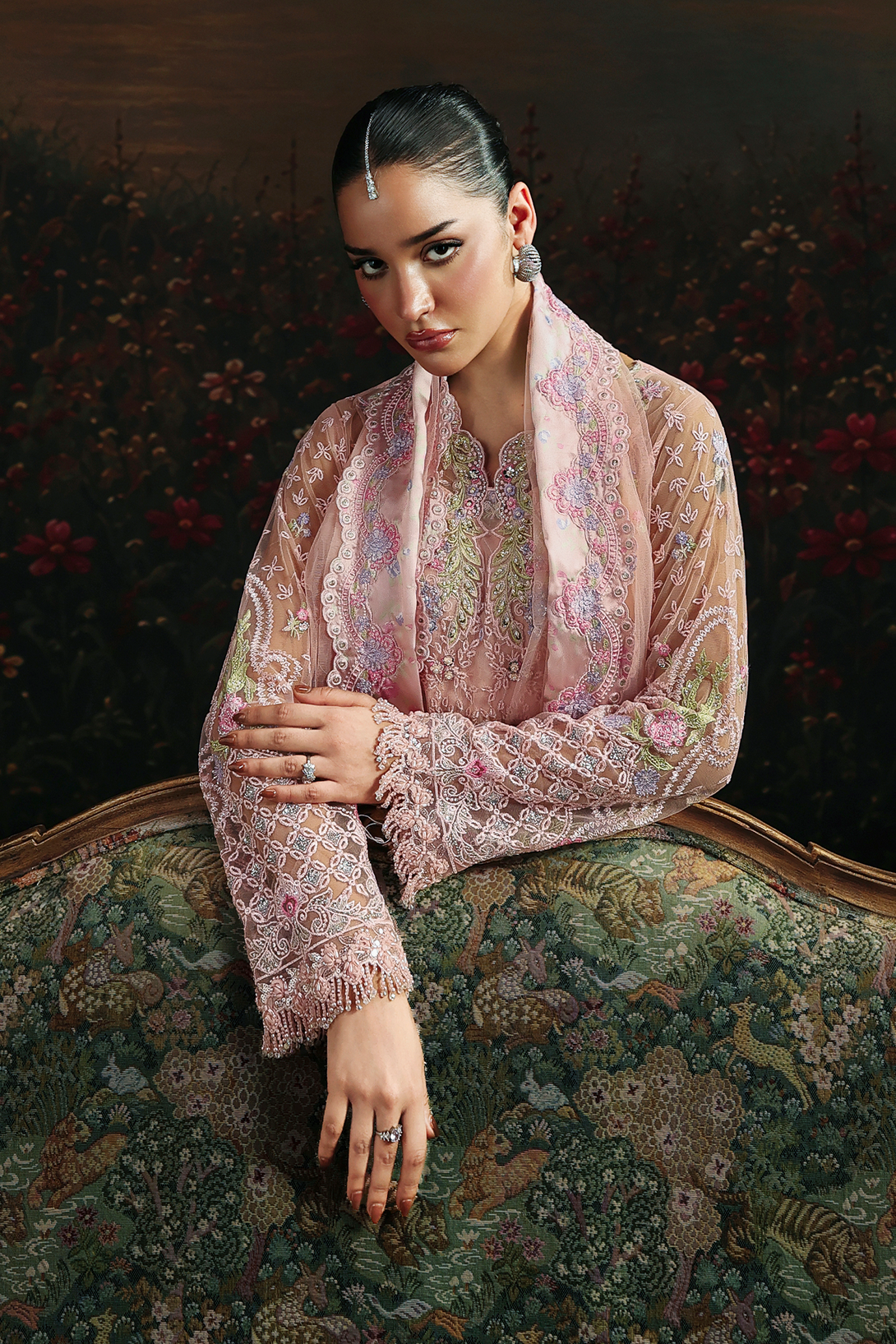 Eyzel Raj Bari Sage Luxury Formals 4Pc