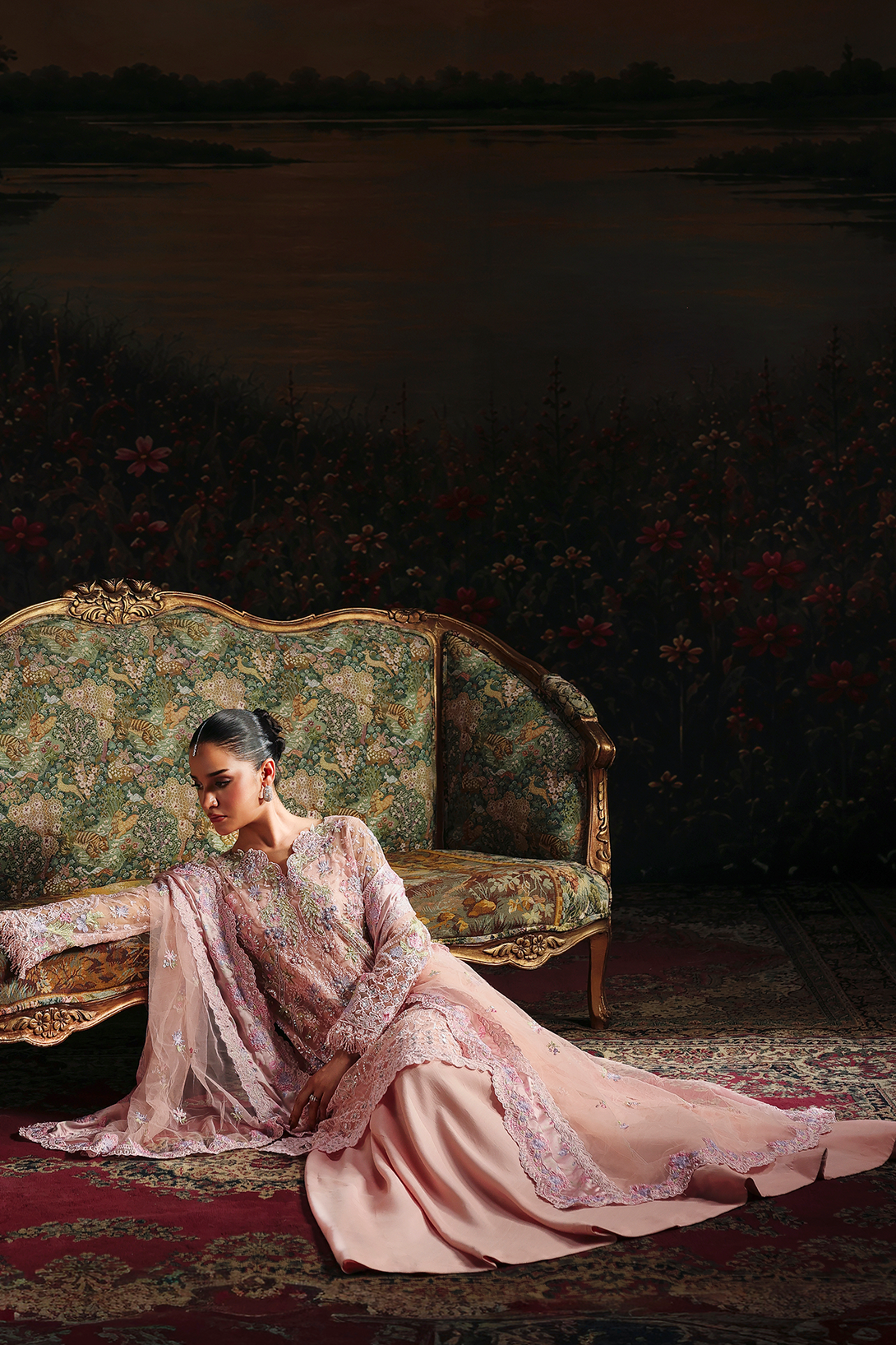 Eyzel Raj Bari Sage Luxury Formals 4Pc