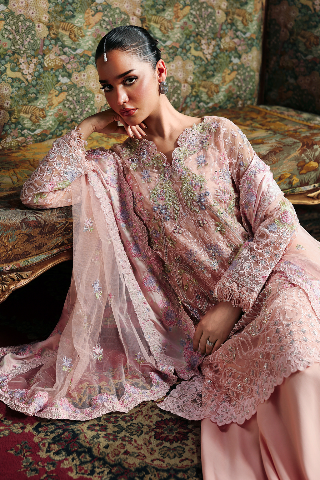 Eyzel Raj Bari Sage Luxury Formals 4Pc