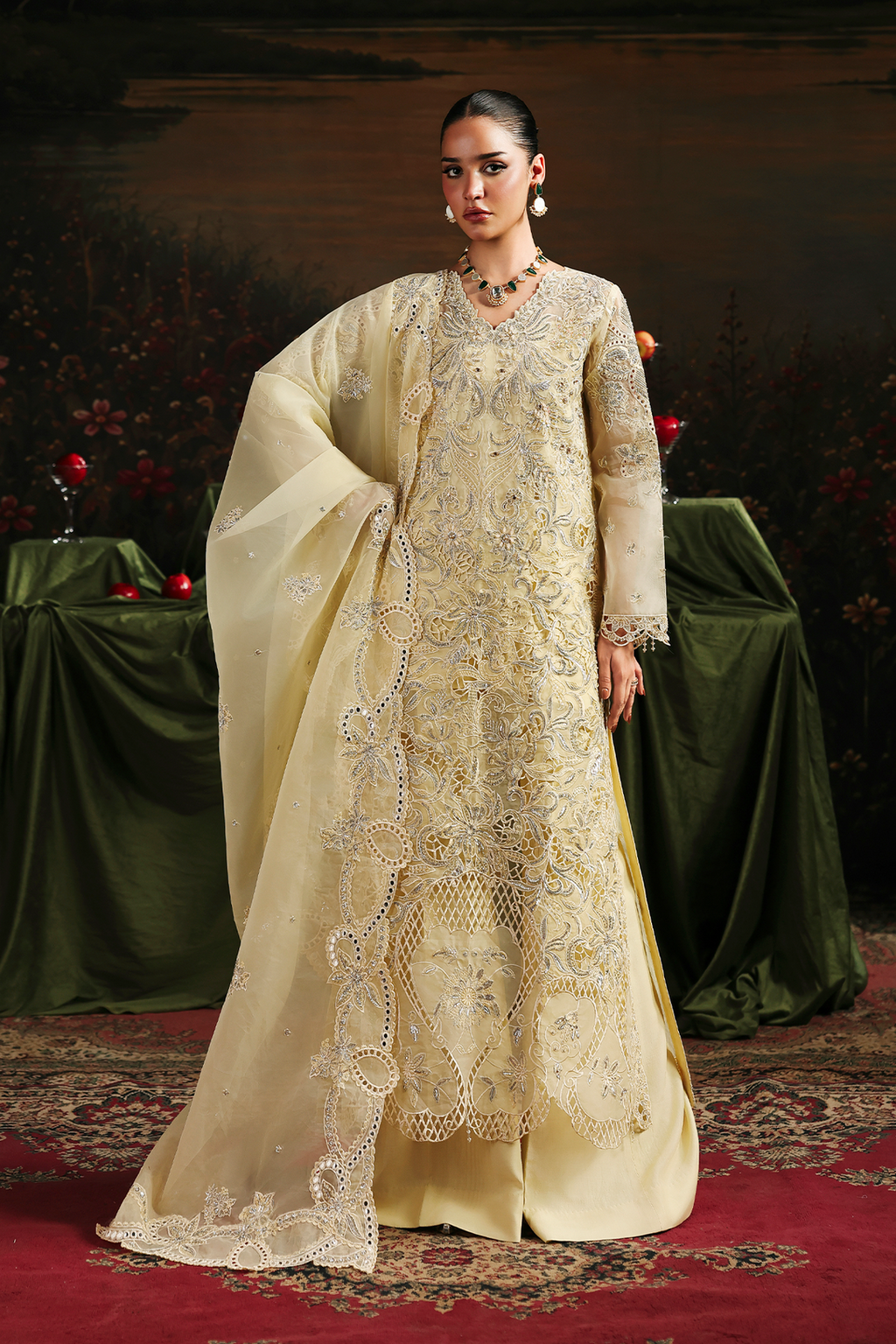 Simer Raj Bari Sage Luxury Formals 4Pc
