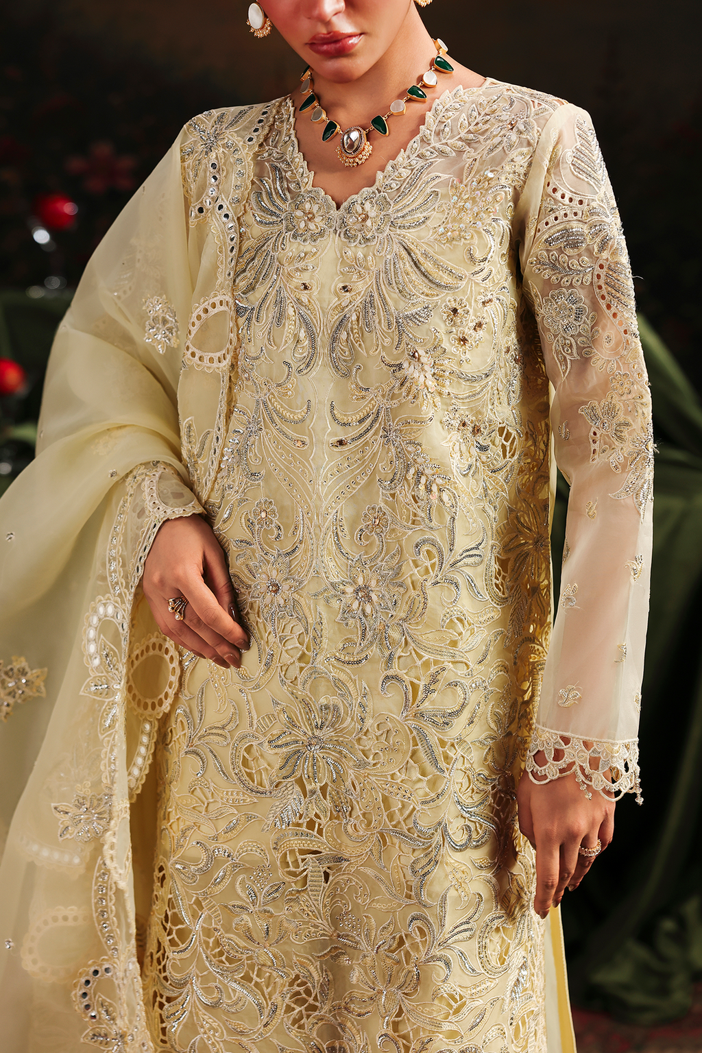 Simer Raj Bari Sage Luxury Formals 4Pc