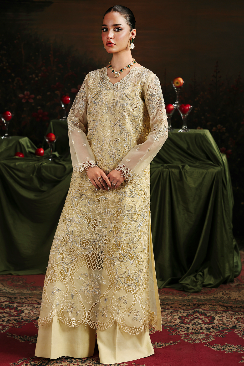 Simer Raj Bari Sage Luxury Formals 4Pc
