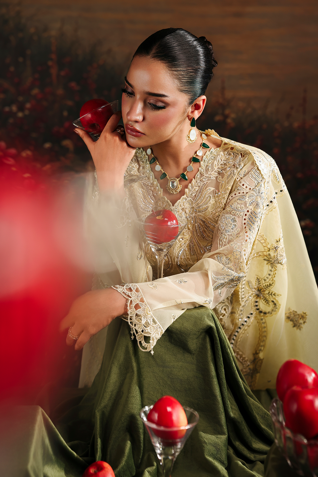 Simer Raj Bari Sage Luxury Formals 4Pc