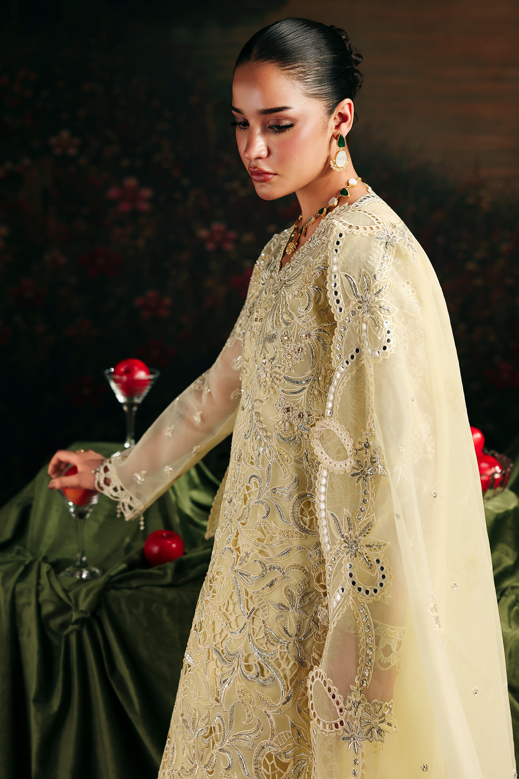 Simer Raj Bari Sage Luxury Formals 4Pc