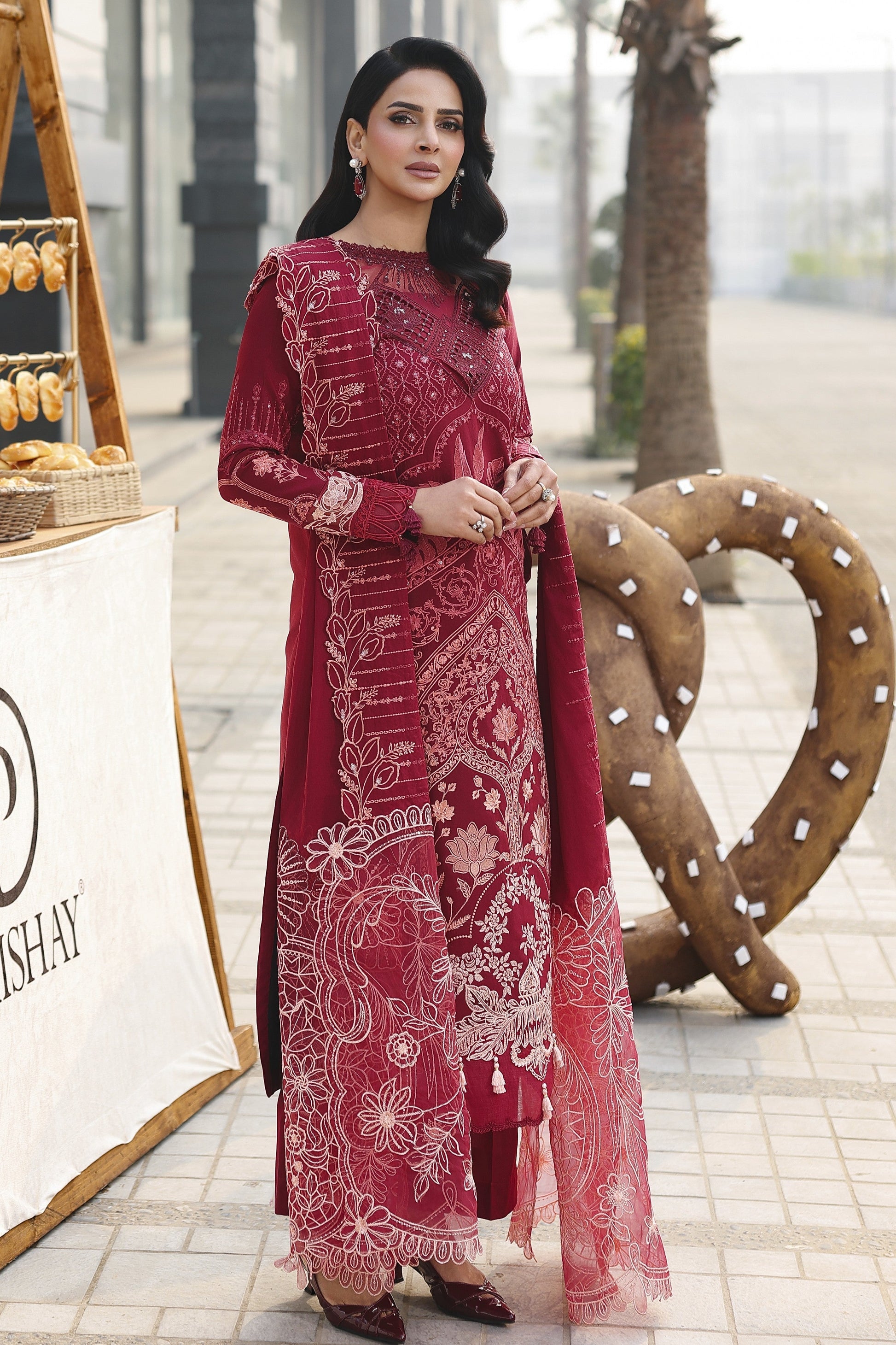 Muzammil Center MN-01 Parishay Monaco 3 Piece Lawn Suit
