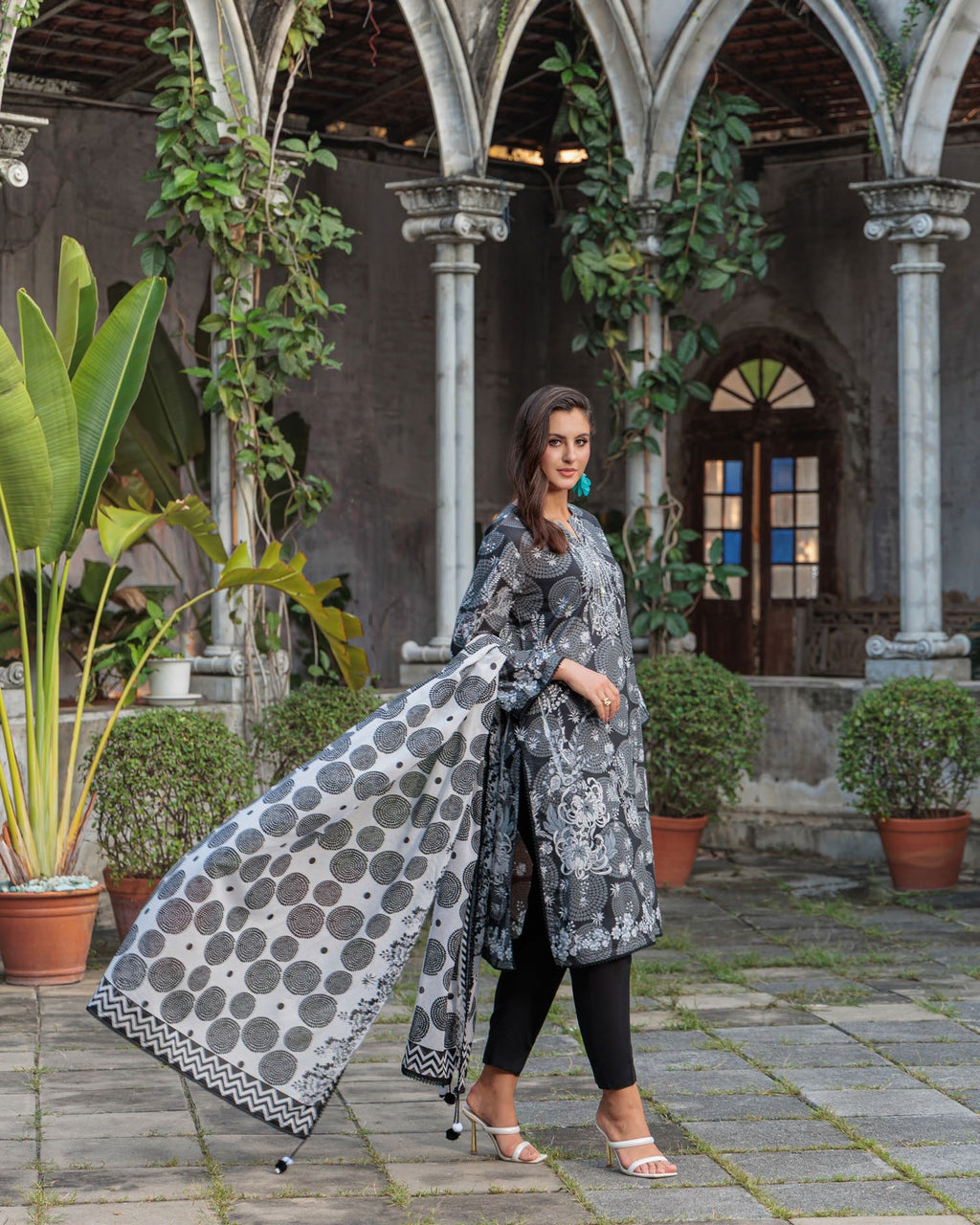 GulAhmed Luxe Petals Printed Lawn Suit