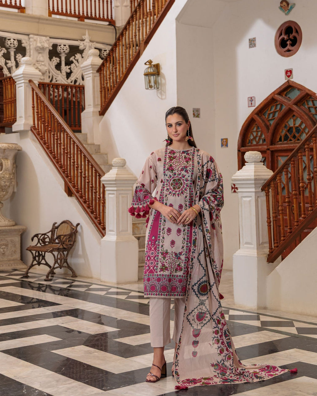 GulAhmed Timeless Petals Printed Lawn Suit
