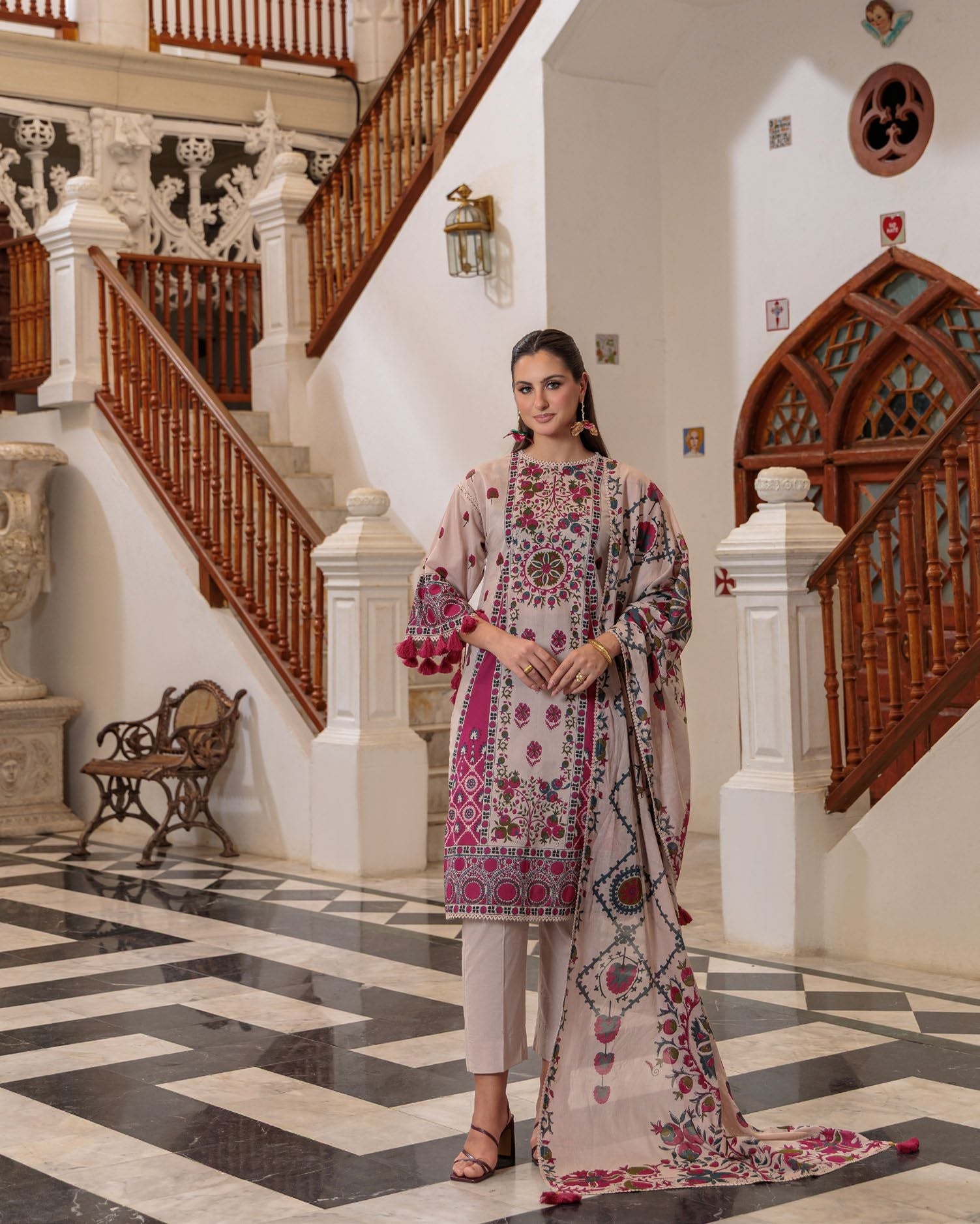 GulAhmed Timeless Petals Printed Lawn Suit