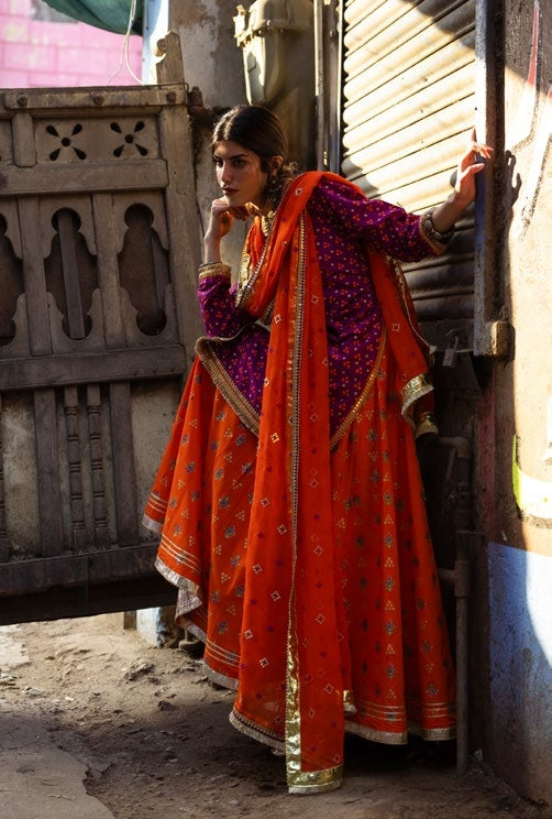 GulAhmed Chunri Luxury Chiffon 3 Piece Suit