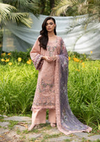 Elaf Luxury Lawn Vol II '26 – Blushing Rose – Unstitched 3 Piece