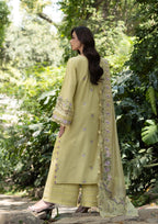 Elaf Luxury Lawn Vol II '26 – Butter Yellow – Unstitched 3 Piece