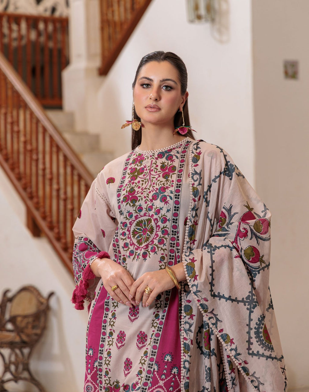 GulAhmed Timeless Petals Printed Lawn Suit