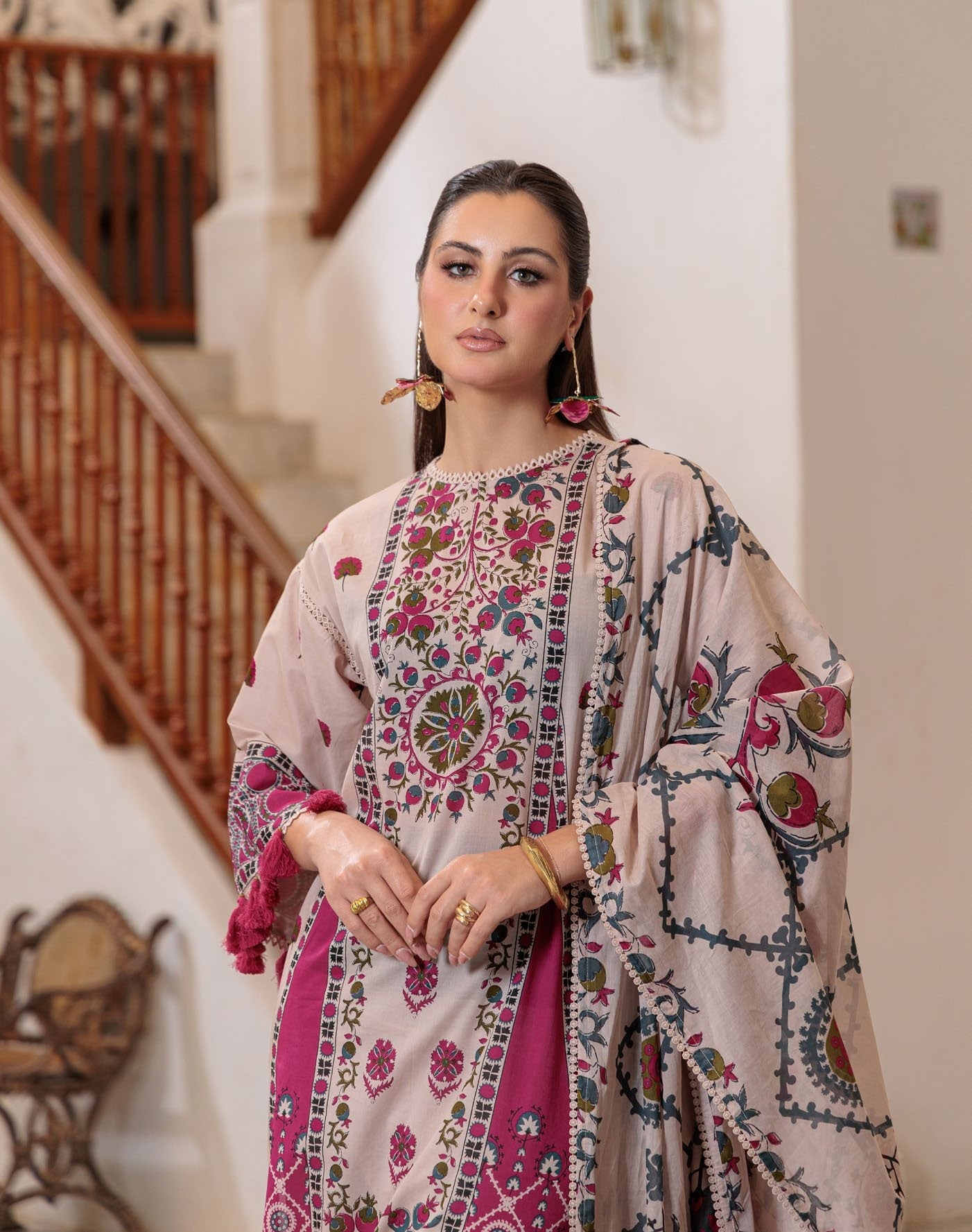 GulAhmed Timeless Petals Printed Lawn Suit