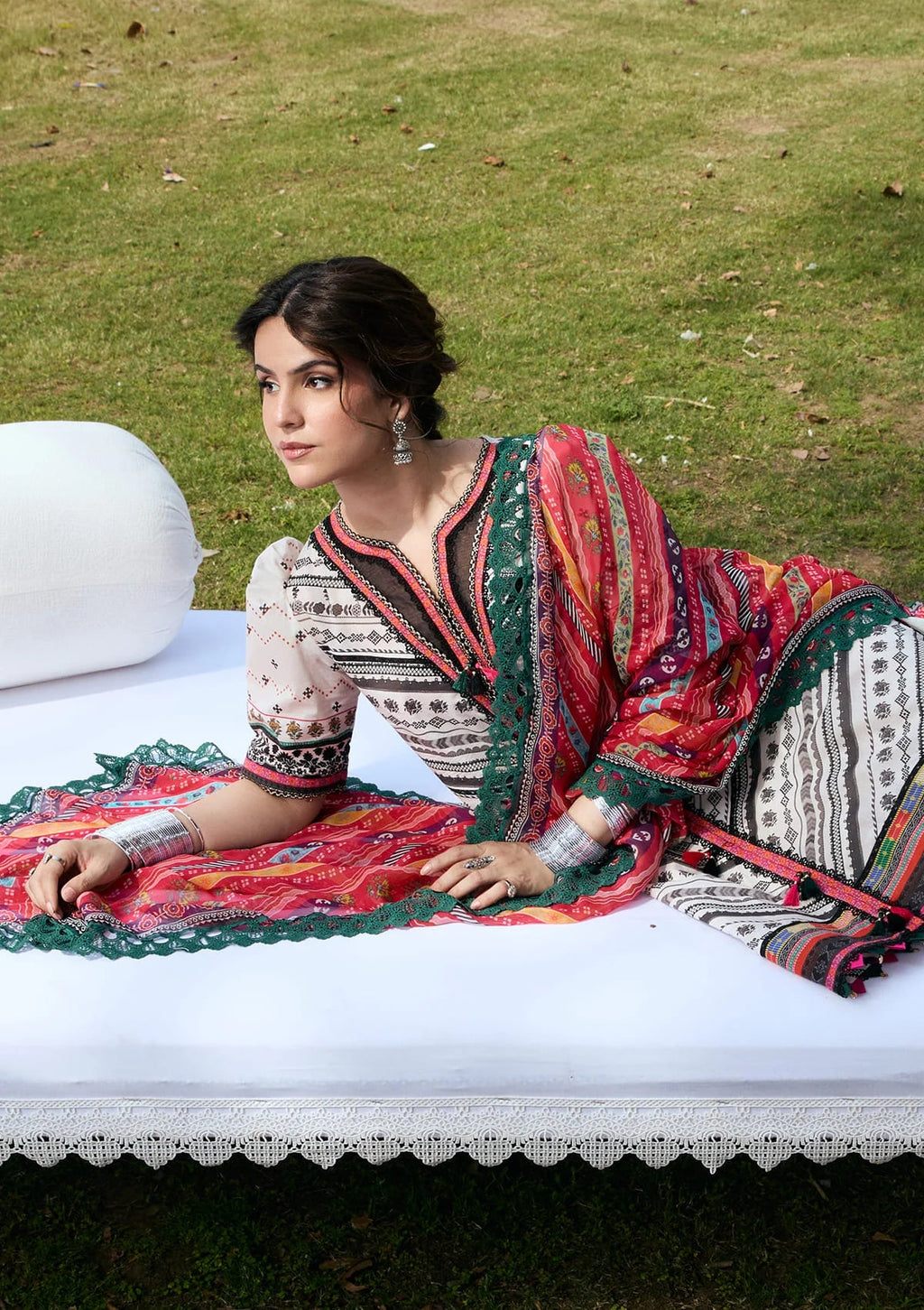 Kahf Aangan Prints Chiffon '26 – Mehruba – Unstitched 3 Piece
