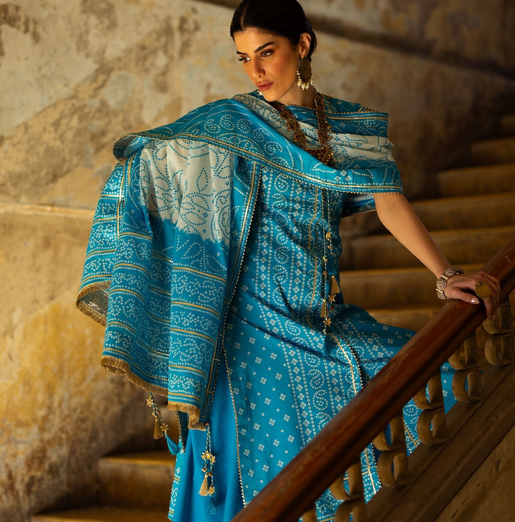 GulAhmed Chunri Printed Lawn 3 Piece Suit