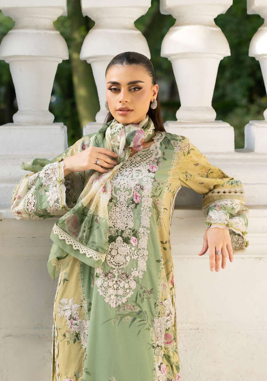 Elaf Premium ESG-1A Elara Unstitched 3 Piece Lawn Suit