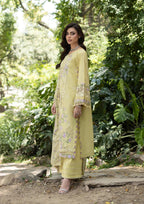 Elaf Luxury Lawn Vol II '26 – Butter Yellow – Unstitched 3 Piece
