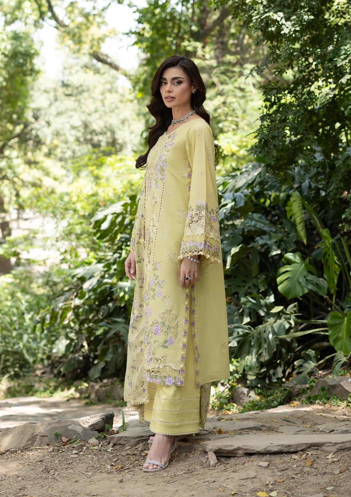 Elaf Luxury Lawn Vol II '26 – Butter Yellow – Unstitched 3 Piece