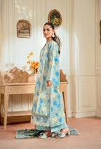 Raha Premium Printkari by Rajbari Vol 02 - Design 07 - Unstitched 3 Piece
