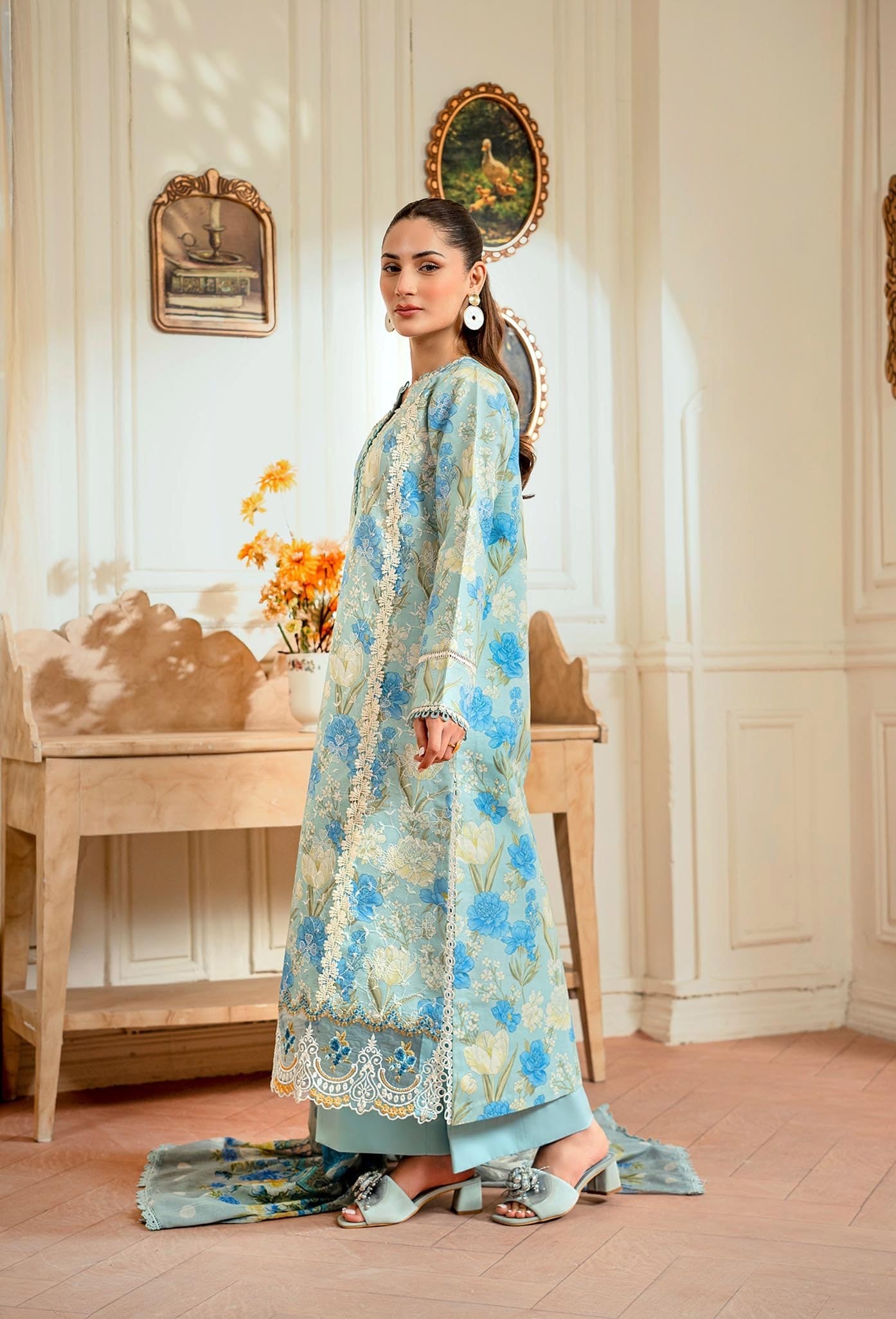 Raha Premium Printkari by Rajbari Vol 02 - Design 07 - Unstitched 3 Piece