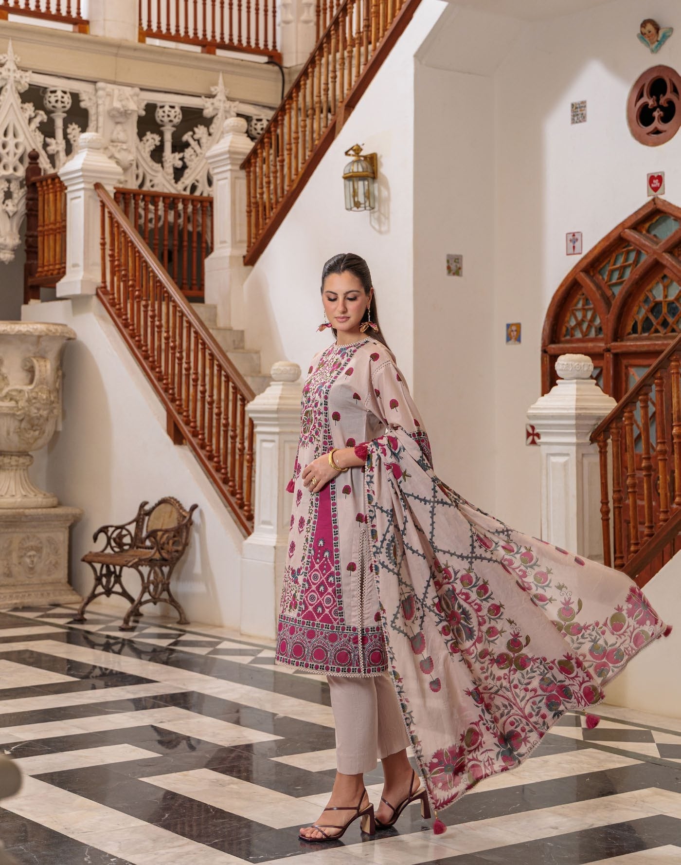 GulAhmed Timeless Petals Printed Lawn Suit