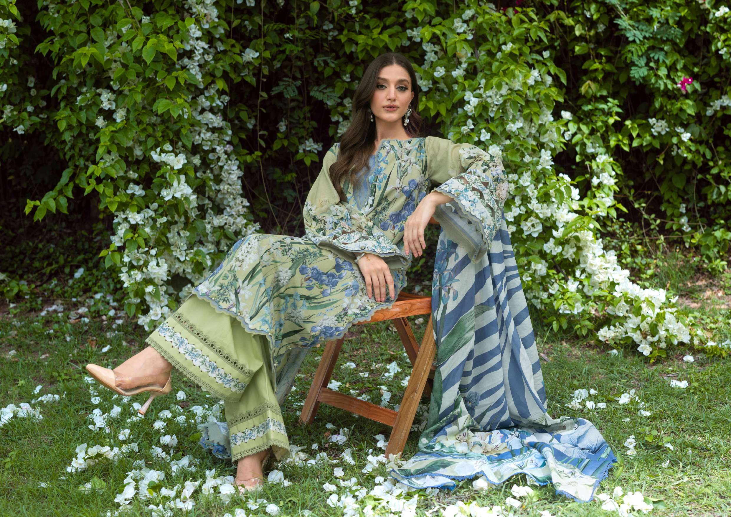 Elaf Bridgerton Garden Affair Printed Lawn 3 Piece Suit