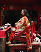 RajBari Nissa Floral Symphony Embroidered Lawn Unstitched 3Pc Suit