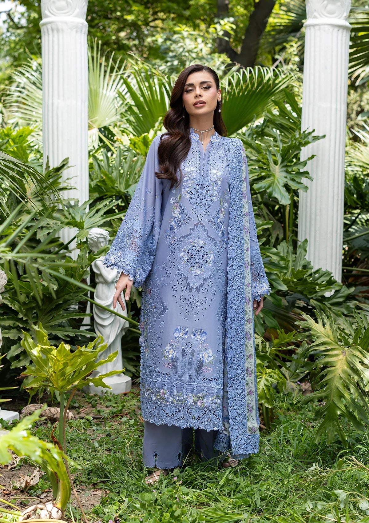 Elaf Luxury Lawn Vol II '26 – Lavender Luxe – Unstitched 3 Piece
