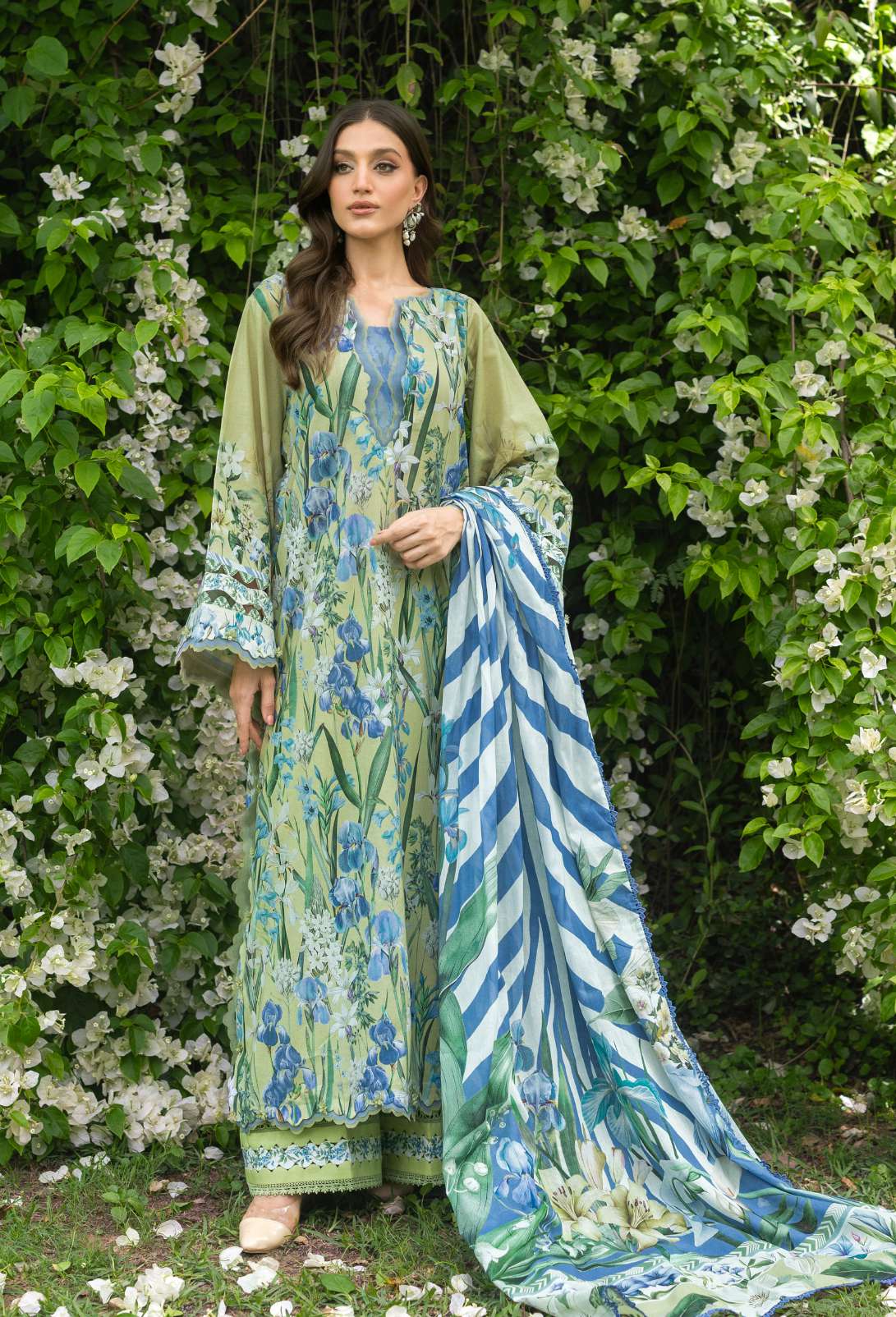 Elaf Bridgerton Garden Affair Printed Lawn 3 Piece Suit