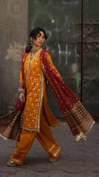 GulAhmed Chunri Luxury Chiffon 3 Piece Suit