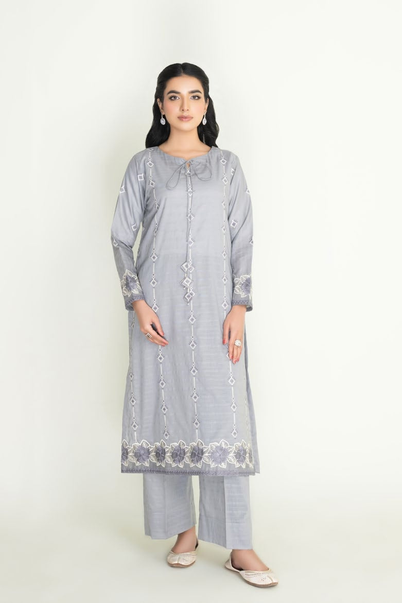 2 Piece Embroidered Lawn Suit│KHAS Amaira