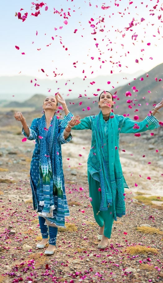 GulAhmed Chunri Printed Lawn 3 Piece Suit