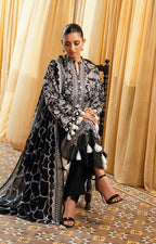 GulAhmed Black Affair Printed Lawn Suit