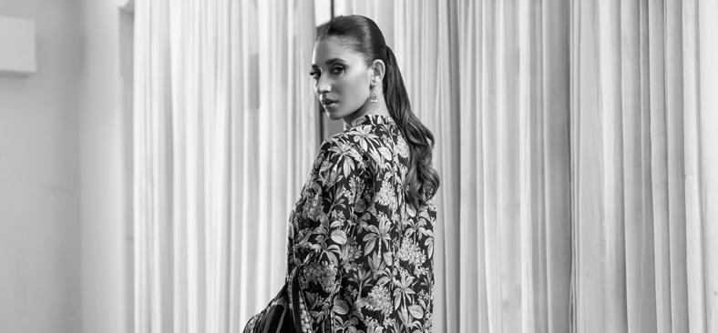 GulAhmed Black Affair Printed Lawn Suit